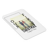 Onze Eerste Kerstmis voeg paar naam foto minimaal Magneet (Rechterzijde)