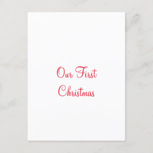 Onze eerste kerstnaam en familiefoto briefkaart