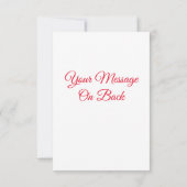 Onze eerste kerstrode achtergrond kaart (Achterkant)