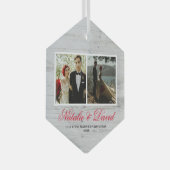 Onze eerste kerstversiering glas ornament (Voorkant Rechts)