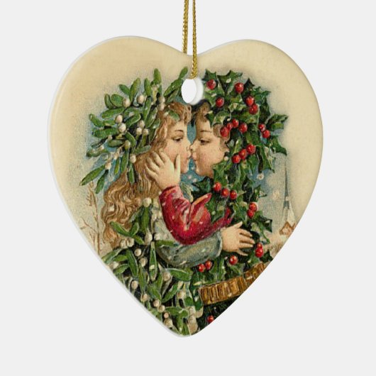 onze eerste kerstversiering keramisch ornament (Rechts)