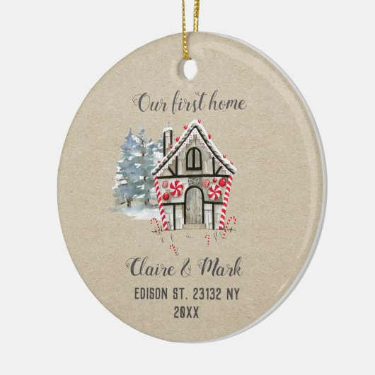 Onze eerste kerstversiering voor thuisgebruik keramisch ornament (Links)