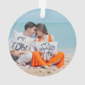 Onze eerste kerstvrouw, speciaal gepersonaliseerde ornament (achterkant)