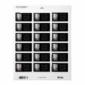 onze eerste mat foto van de thuisdeur etiket (Full Sheet)