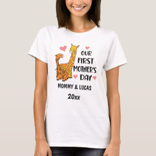 Onze eerste Moederdag Giraffe 2024 T-shirt