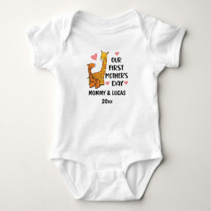 Onze eerste Moederdag Giraffe 2025 Romper