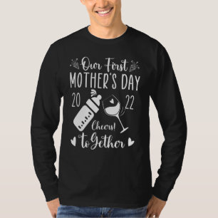 Onze Eerste Moederdag Moeder Leven Mama Mama Zoon T-shirt