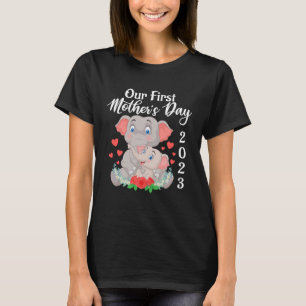 Onze Eerste Moederdag Olifant Moeder & Baby Famili T-shirt
