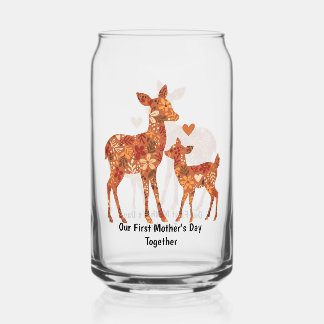 Onze Eerste Moederdag Samen – Bloemendee Drinkglas Blikvorm Glas