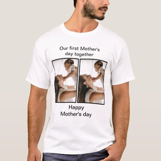 Onze eerste Moederdag samen T-shirt (Voorkant)