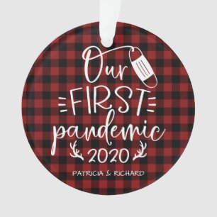 Onze Eerste Pandemie Koppel Aandenken Covid Ornament