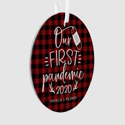 Onze eerste pandemische paraplu's keepomwille Covi Ornament (voorkant)