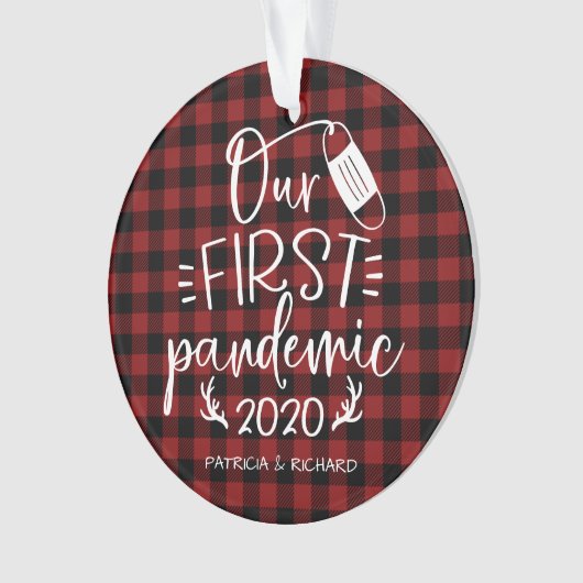 Onze eerste pandemische paraplu's keepomwille Covi Ornament (voorkant)