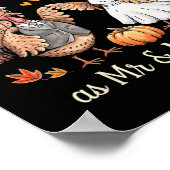 Onze eerste Thanksgiving als de heer en mevrouw Pa Poster (Hoek)