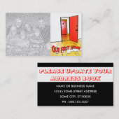 onze eerste thuiskomstdeur visitekaartje (Voorkant / Achterkant)