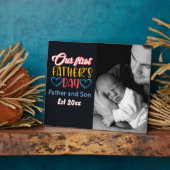 Onze eerste Vaderdag – een tijdloze band Fotoplaat (Zijkant)