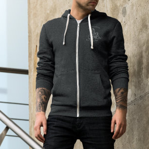 Onze eerste Vaderdag   Lijntekening Hoodie