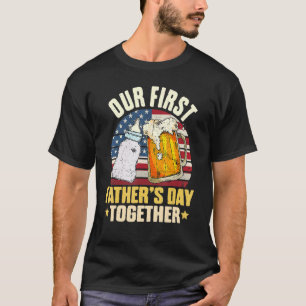 Onze eerste Vaderdag samen 2022 Beste Eerste Fa T-shirt