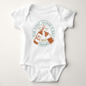 Onze eerste vaderdag samen 2024 Baby Bodysuit (Voorkant)