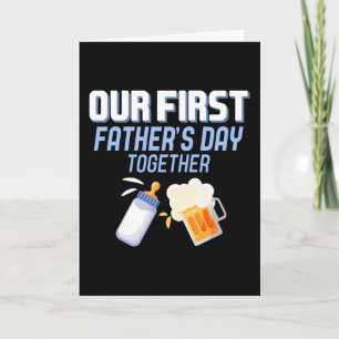 Onze Eerste Vaderdag Samen Bier En Melk Dads Kaart