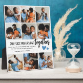 Onze eerste Vaderdag samen! Fotocollage Fotoplaat (Zijkant)