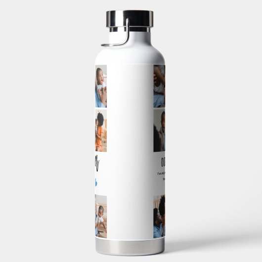 Onze eerste Vaderdag samen! Fotocollage Waterfles (Rechts)