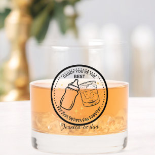Onze Eerste Vaderdag Samen - Gepersonaliseerd  Whisky Glas