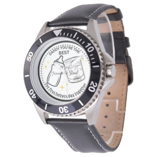 Onze eerste Vaderdag Samen - Gepersonaliseerde pap Horloge