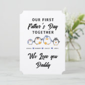 ONZE EERSTE VADERDAG SAMEN KAART (Staand voorkant)
