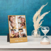 Onze eerste vaders dag jongen fotocollage fotoplaat (Zijkant)