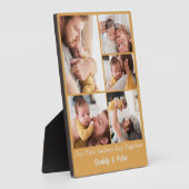 Onze eerste vaders dag jongen fotocollage fotoplaat (Zijkant)