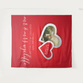 Onze eerste Valentijnsdag als meneer & mevrouw Har Wandkleed (Voorkant (horizontaal))