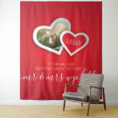 Onze eerste Valentijnsdag als meneer & mevrouw Har Wandkleed (In situ)