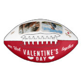 Onze eerste Valentijnsdag samen 2 Foto's rood American Football (Voorkant)
