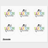 Onze eindexamenklas afstudeer zomervakantie ronde sticker (Vel)