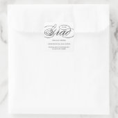 ONZE ELEGANTE SCRIPT GRAD | BEDANKT STICKER (Tas)