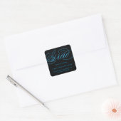 ONZE ELEGANTE SCRIPTIE AFSTUDEER | HARTELIJK DANK  VIERKANTE STICKER (Envelop)