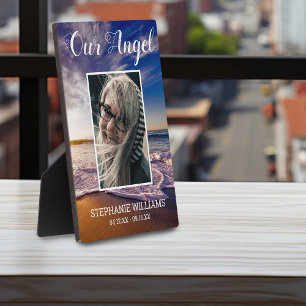 Onze engel   Beach Photo Memorial Plaque Fotoplaat