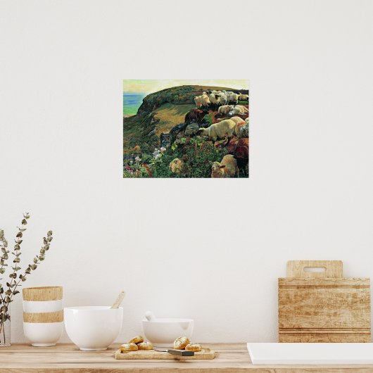 Onze Engelse kust van William Holman Hunt Poster (Keuken)