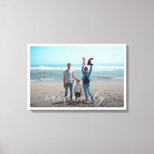 Onze Familie Aangepaste Foto Canvas Afdruk
