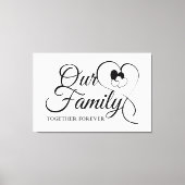 Onze familie canvas afdruk (Voorkant)