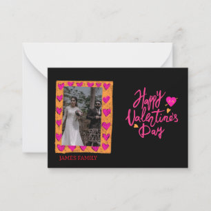 Onze Familie Een Valentijns Liefdesverhaal Notitiekaartje