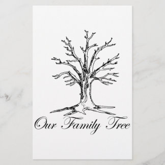 Onze familiestructuur briefpapier