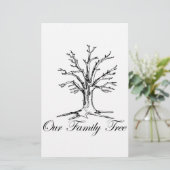 Onze familiestructuur briefpapier (Staand voorkant)