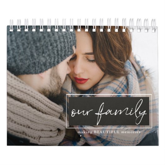 Onze Family Script Fotokalender Kalender (Hoes)