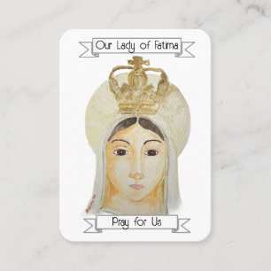 Onze Fatima Prayer Kaart Visitekaartje