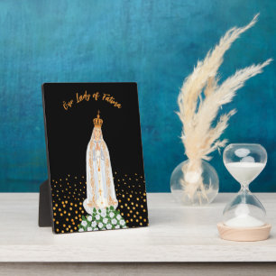 Onze Fatima Processie van kaarsen Fotoplaat