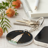 Onze Fatima Processie van kaarsen Sleutelhanger (Voorkant Rechts)