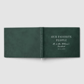 Onze favoriete mensen Forest Green Wedding Gastenboek (Volledig)