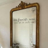 Onze favoriete mensen Wedding Mirror Decal